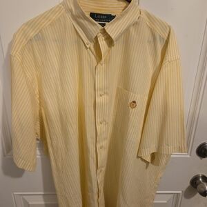 Ralph‎ Lauren Yellow Striped Casual Shirt